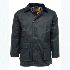 Game Padded Wax Jacket - Navy